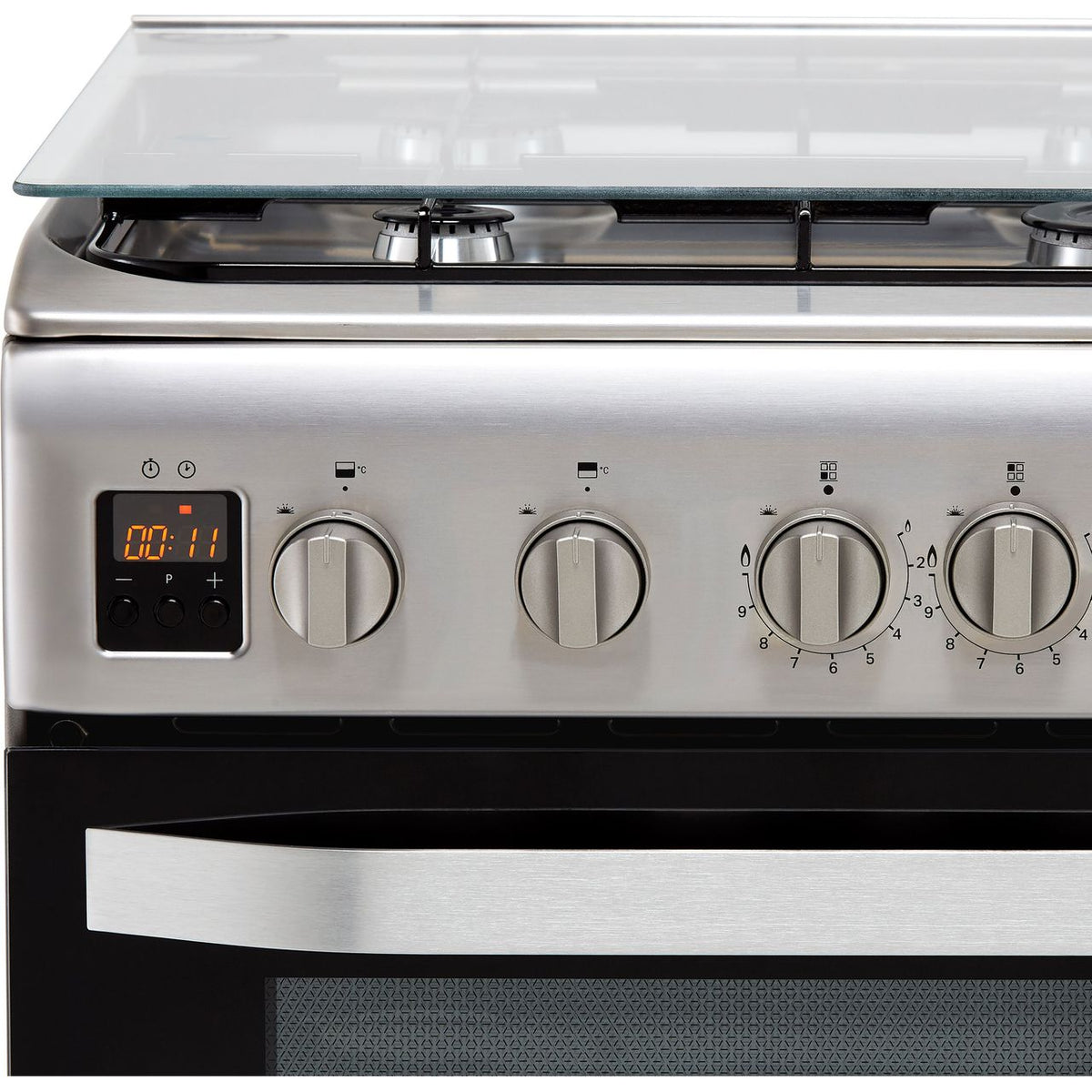 Hotpoint Cloe HD5G00CCX 50cm Gas Cooker with Full Width Gas Grill - Stainless Steel - A Rated