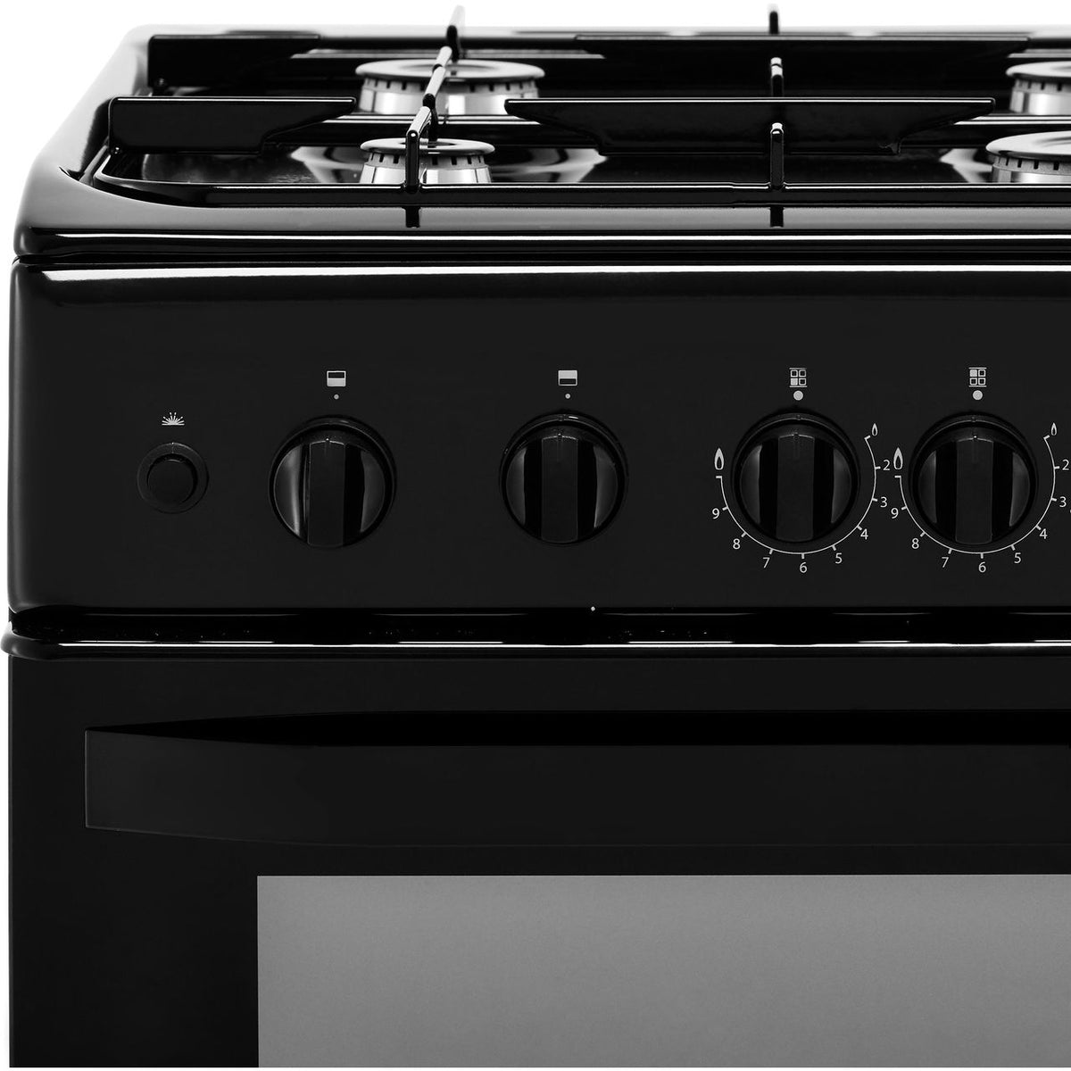 Hotpoint Cloe HD5G00KCB 50cm Gas Cooker with Full Width Gas Grill - Black - A Rated