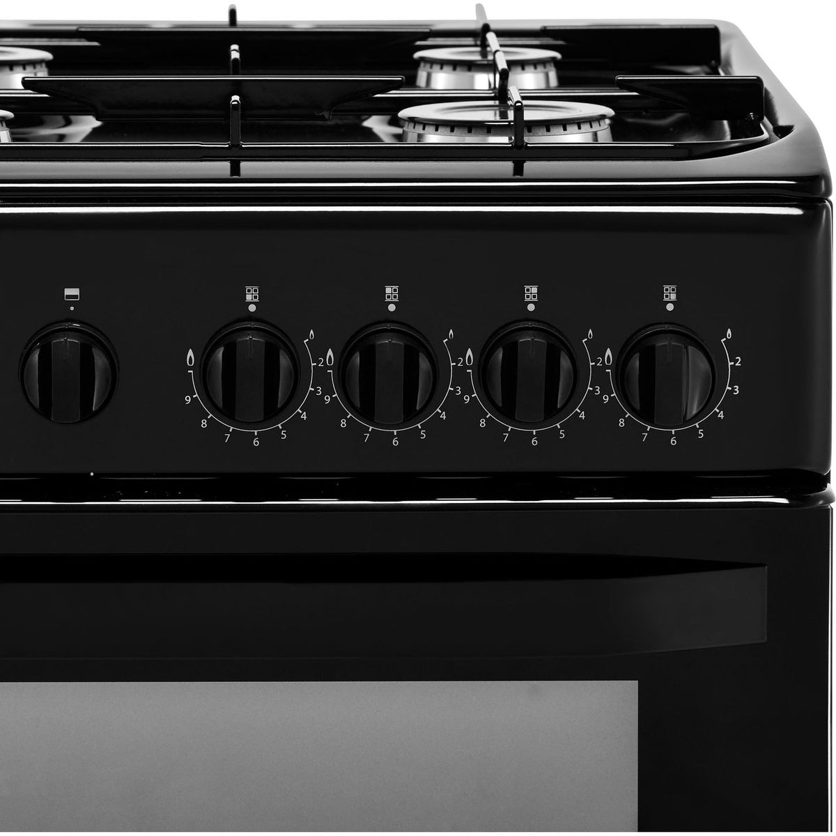 Hotpoint Cloe HD5G00KCB 50cm Gas Cooker with Full Width Gas Grill - Black - A Rated