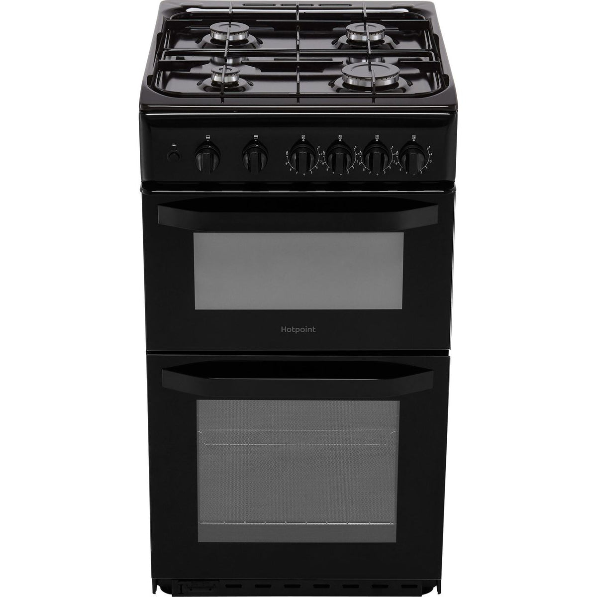 Hotpoint Cloe HD5G00KCB 50cm Gas Cooker with Full Width Gas Grill - Black - A Rated