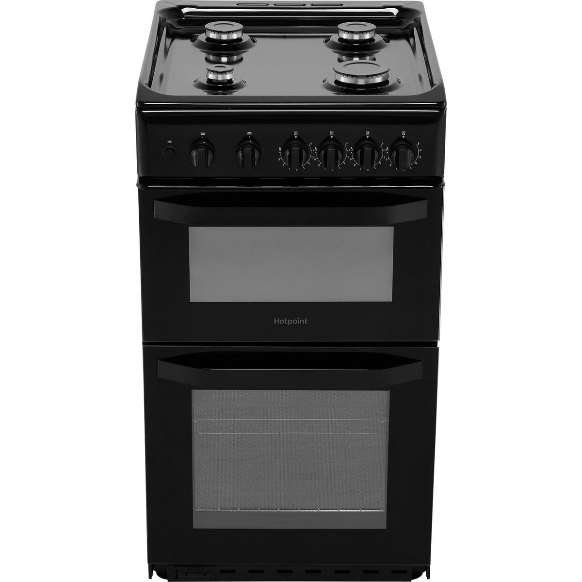 Hotpoint Cloe HD5G00KCB 50cm Gas Cooker with Full Width Gas Grill - Black - A Rated