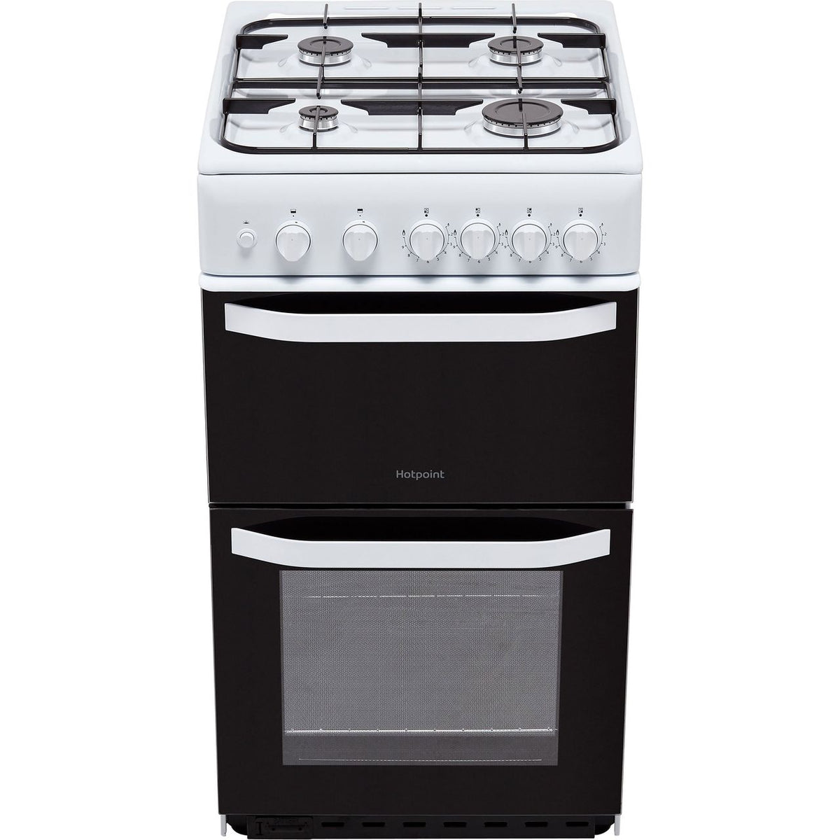 Hotpoint Cloe HD5G00KCW 50cm Gas Cooker with Full Width Gas Grill - White - A Rated