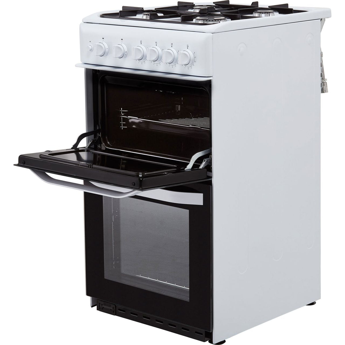 Hotpoint Cloe HD5G00KCW 50cm Gas Cooker with Full Width Gas Grill - White - A Rated