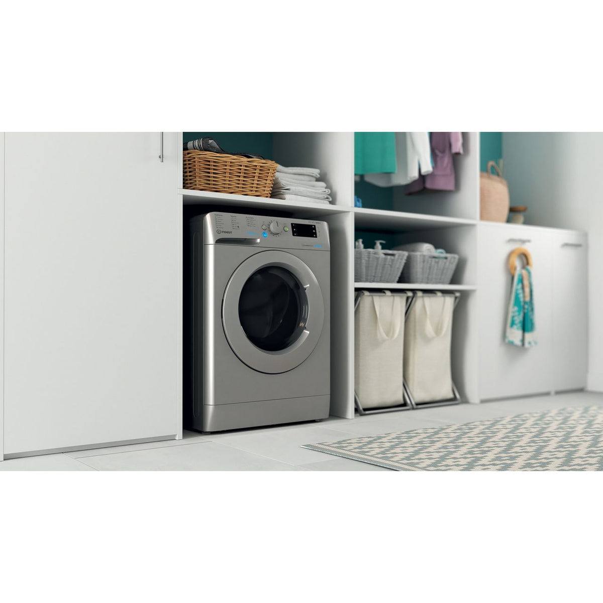 Indesit BDE86436XSUKN 8Kg - 6Kg Washer Dryer with 1400 rpm - Silver - D Rated