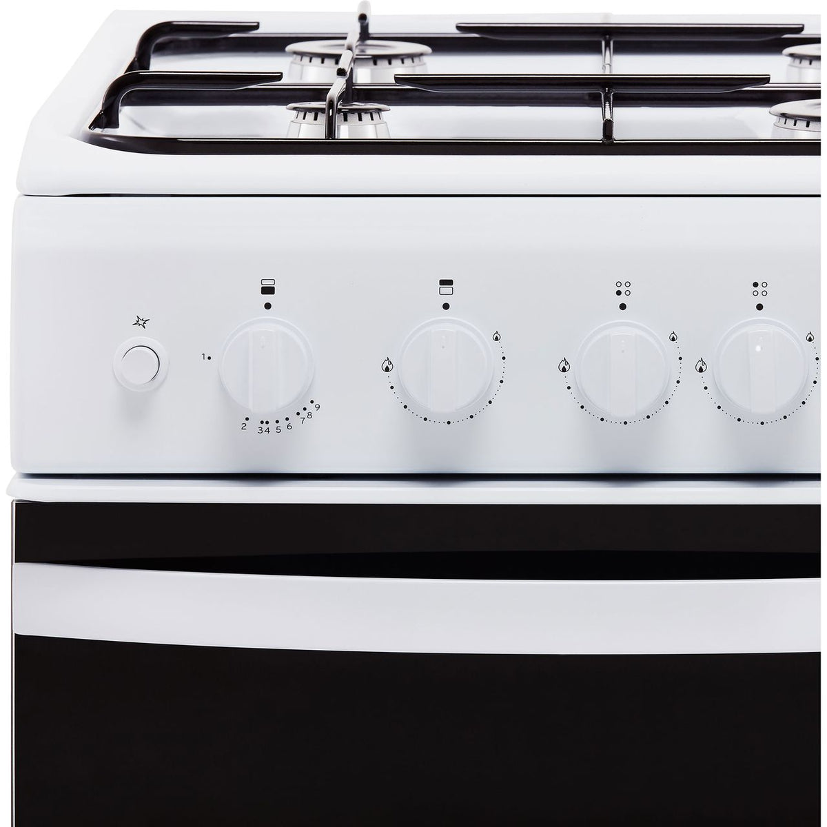 Indesit Cloe ID5G00KMW 50cm Gas Cooker with Full Width Gas Grill - White - A Rated