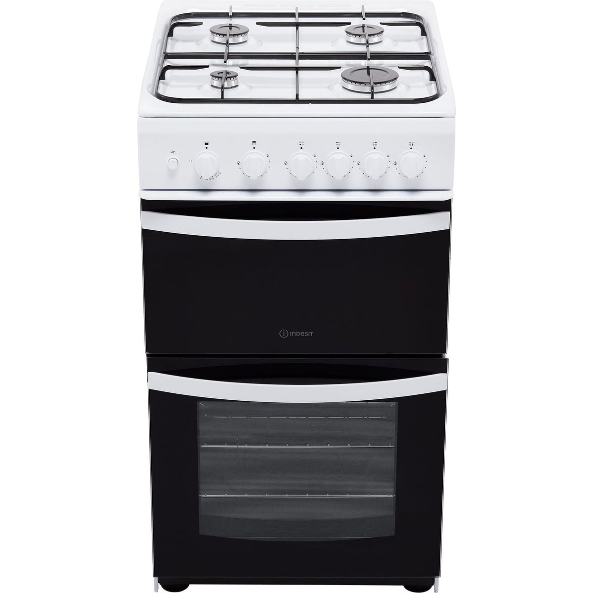 Indesit Cloe ID5G00KMW 50cm Gas Cooker with Full Width Gas Grill - White - A Rated