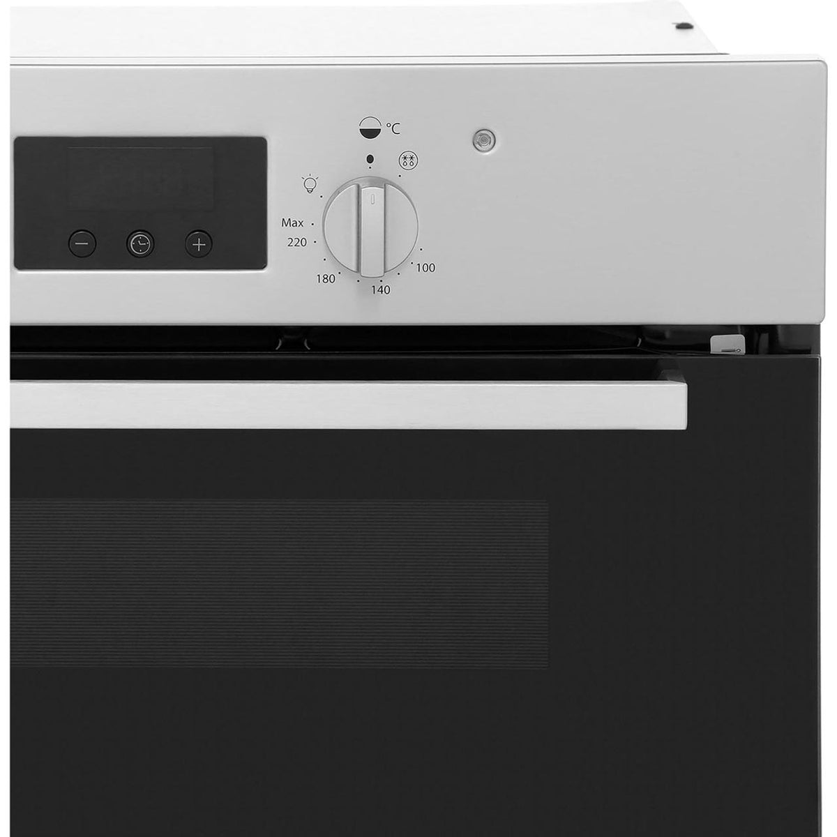 Indesit Aria IDU6340IX Built Under Electric Double Oven With Feet - Stainless Steel - B-A Rated