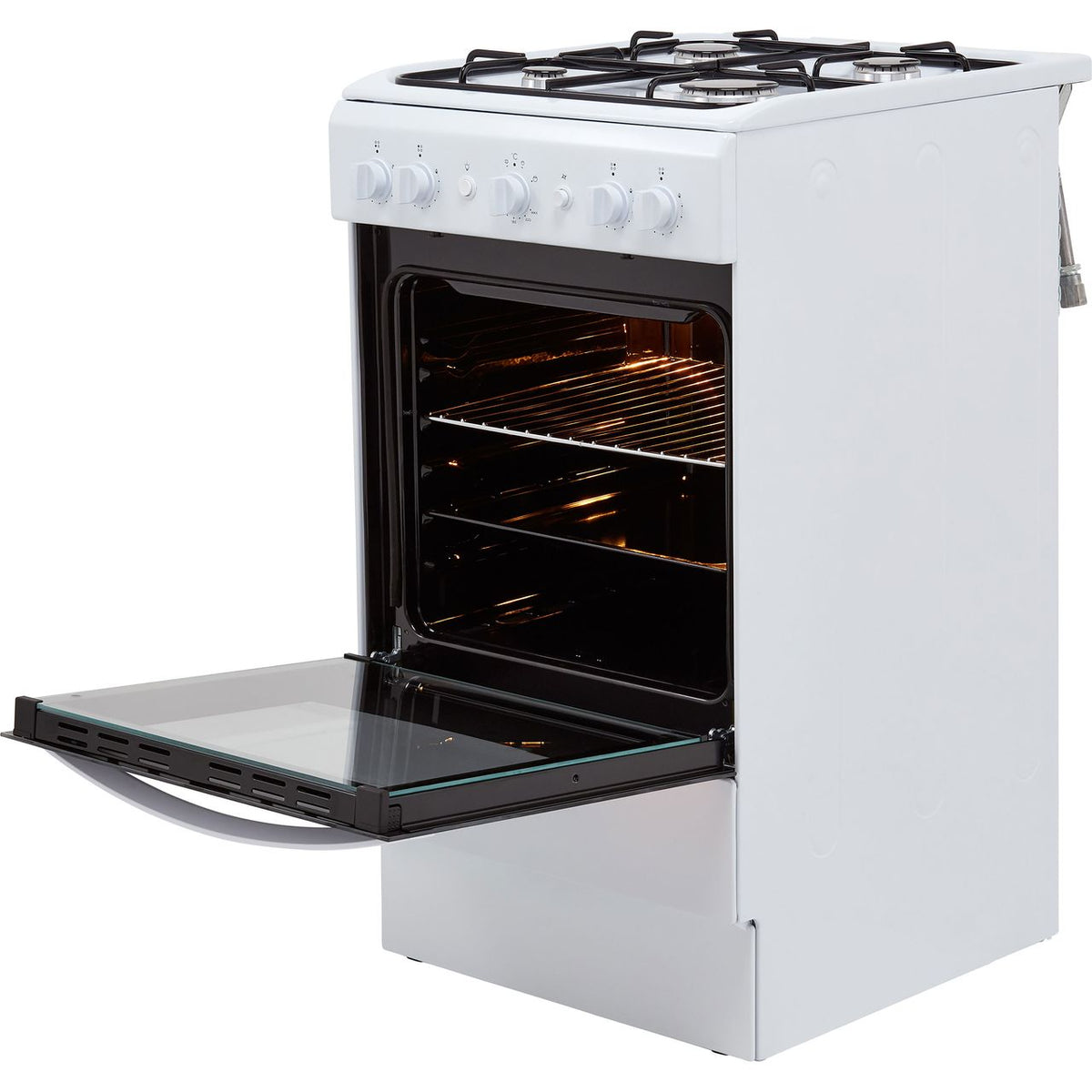 Indesit Cloe IS5G1KMW 50cm Gas Cooker - White - A Rated