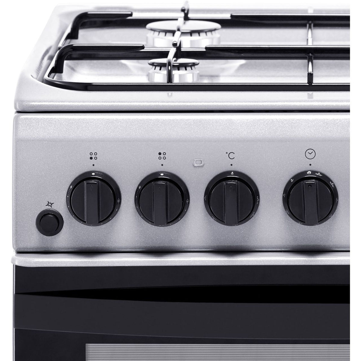 Indesit Cloe IS5G4PHX 50cm Dual Fuel Cooker - Silver - A Rated