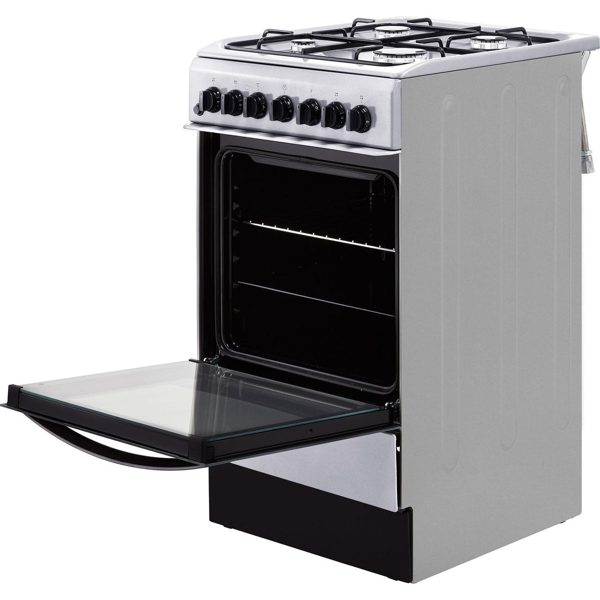 Indesit Cloe IS5G4PHX 50cm Dual Fuel Cooker - Silver - A Rated