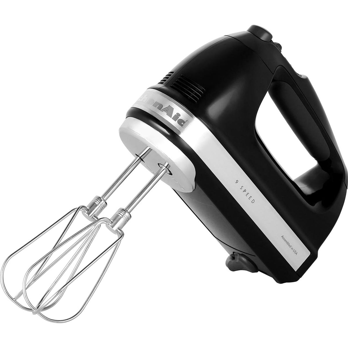 KitchenAid 5KHM9212BOB Hand Mixer with 3 Accessories - Onyx Black