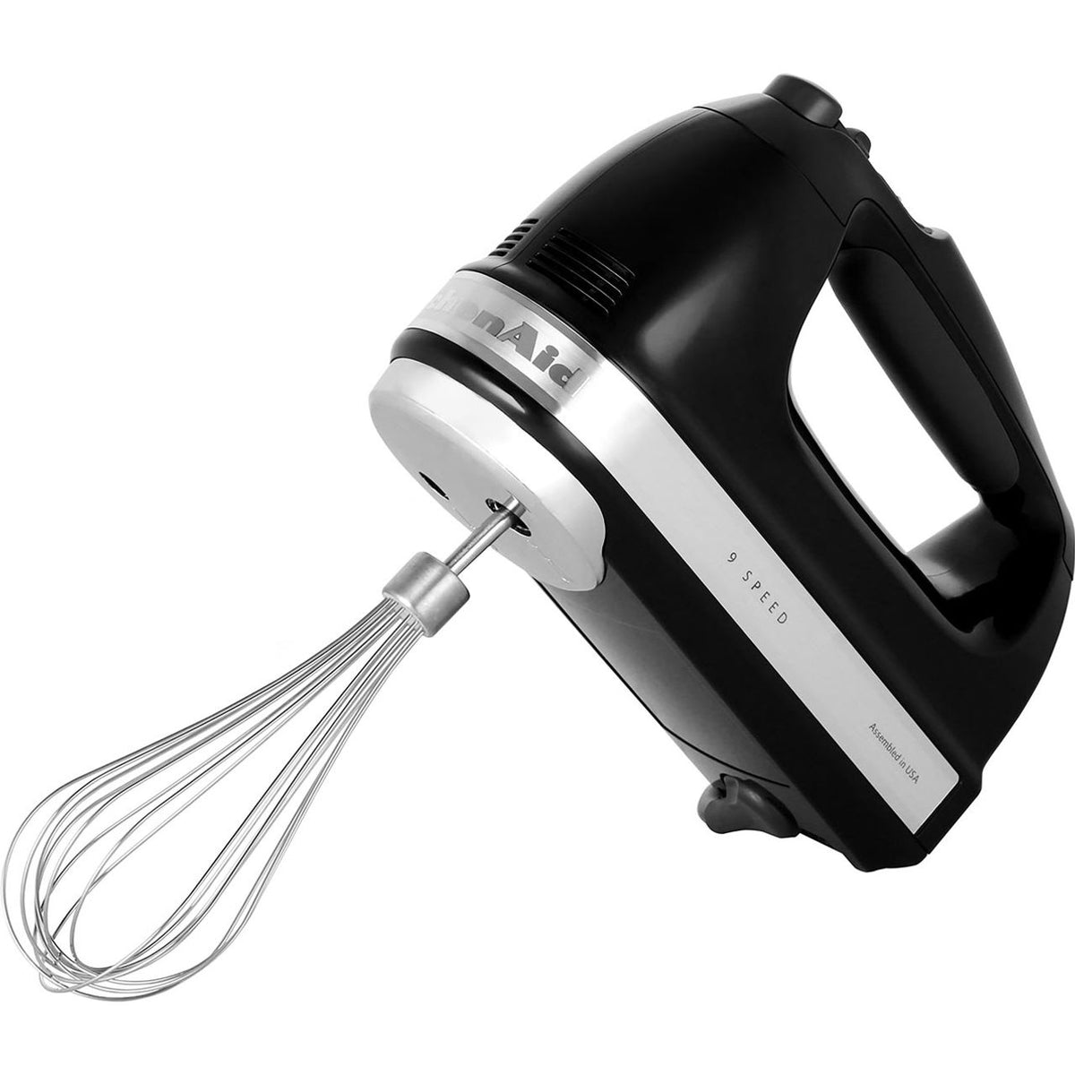 KitchenAid 5KHM9212BOB Hand Mixer with 3 Accessories - Onyx Black