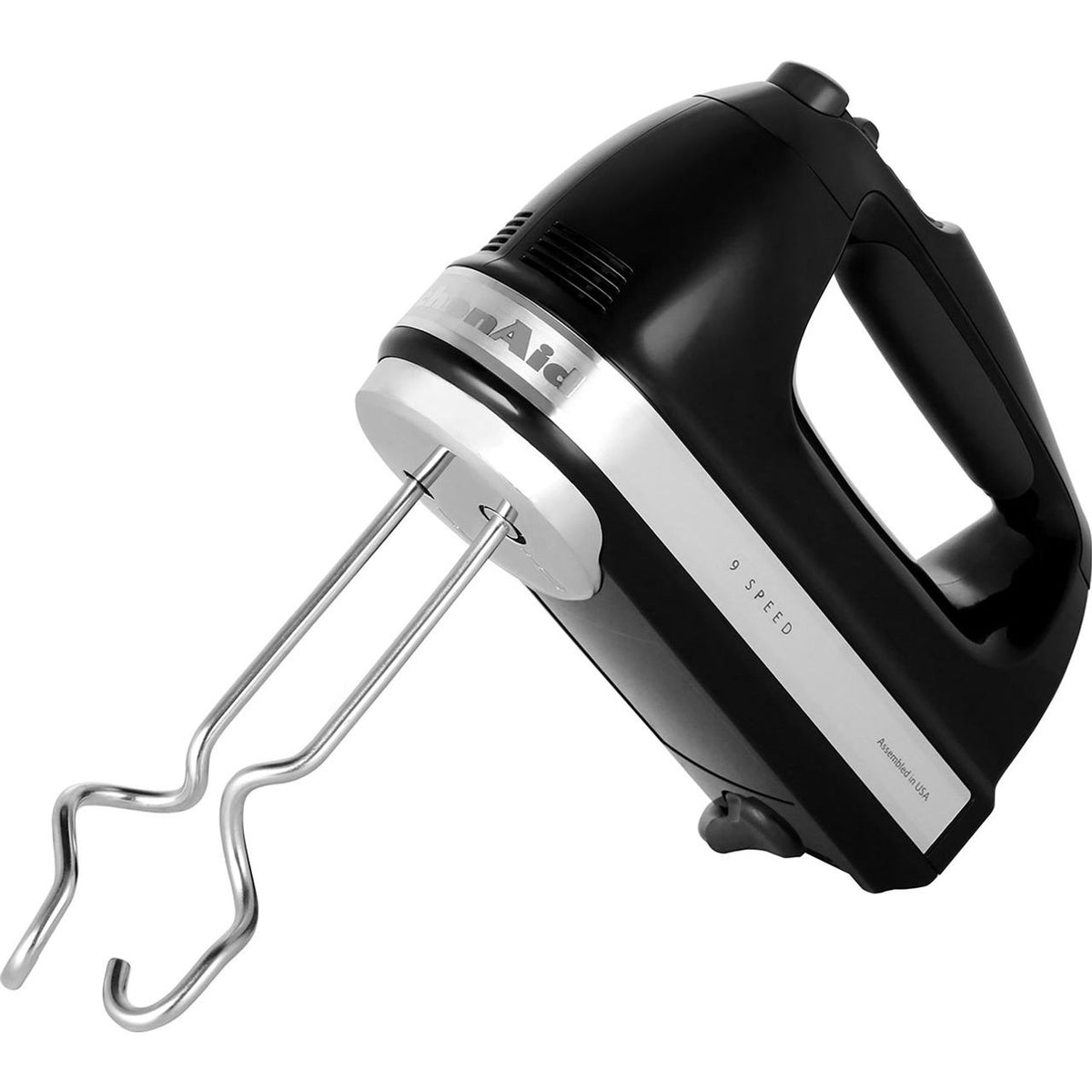 KitchenAid 5KHM9212BOB Hand Mixer with 3 Accessories - Onyx Black