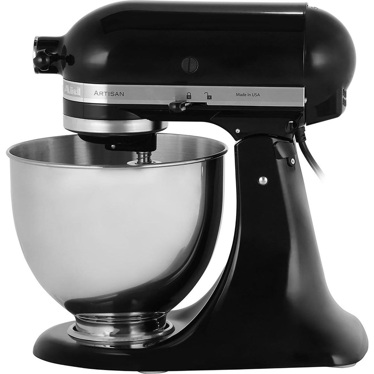 KitchenAid Artisan 5KSM125BOB Stand Mixer with 4.8 Litre Bowl - Black