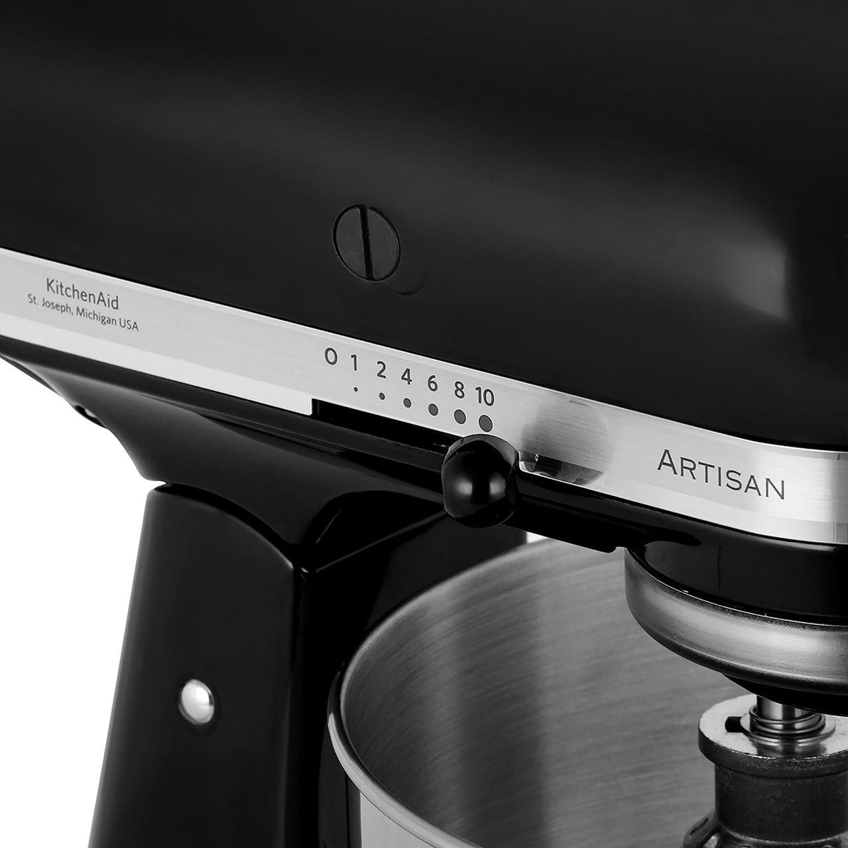 KitchenAid Artisan 5KSM125BOB Stand Mixer with 4.8 Litre Bowl - Black