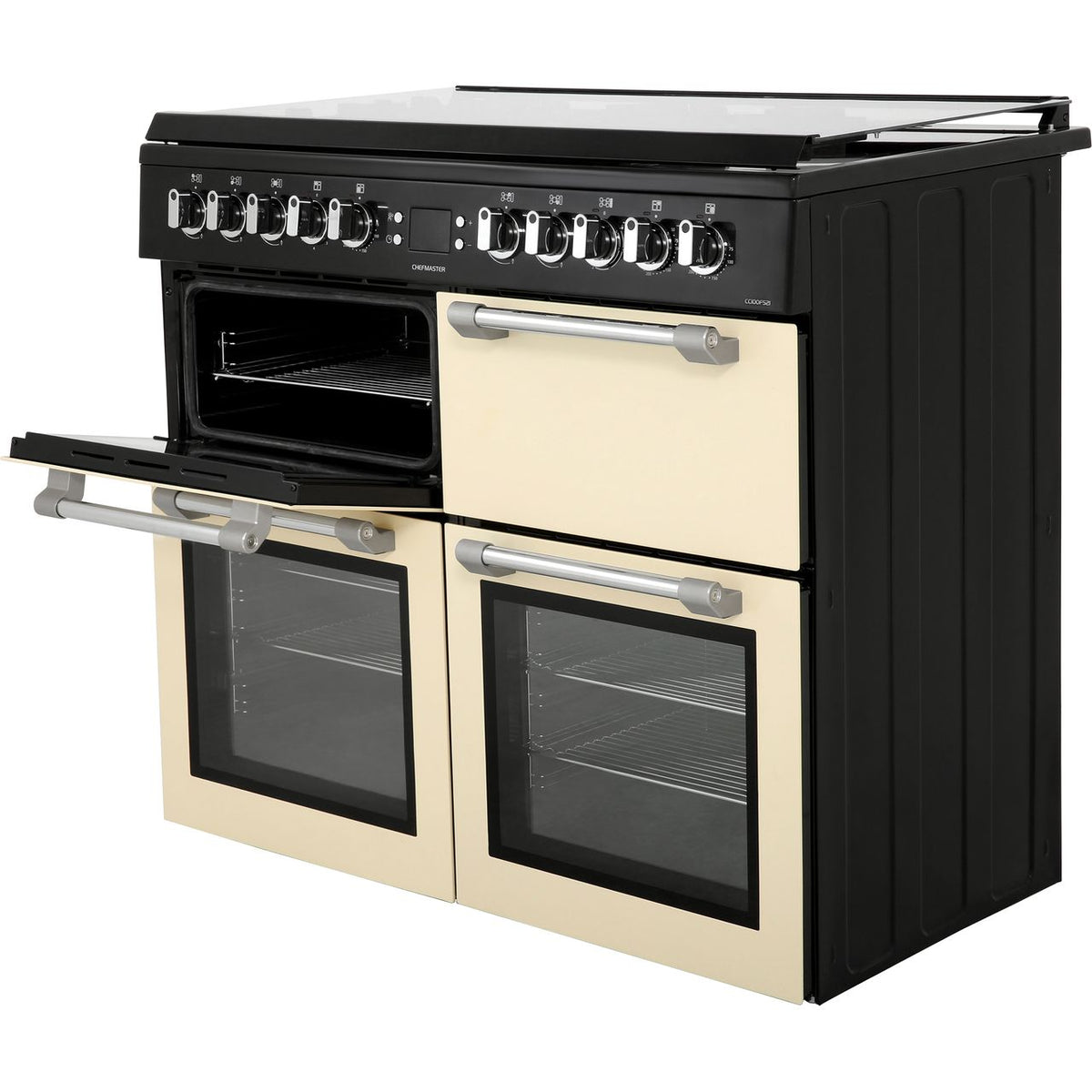 Leisure Chefmaster CC100F521C 100cm Dual Fuel Range Cooker - Cream - A-A-A Rated