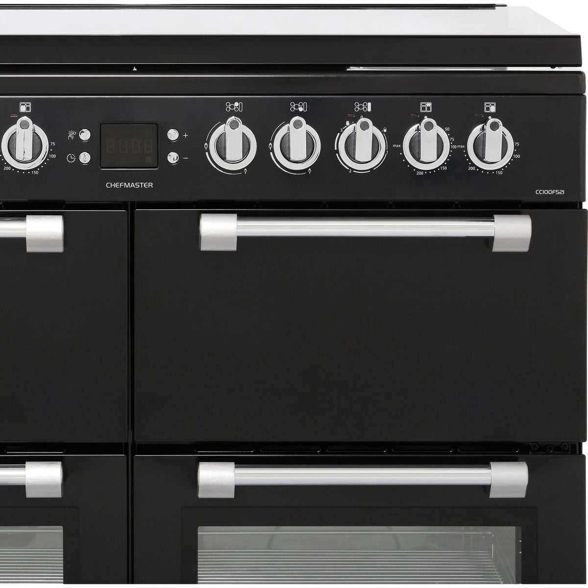 Leisure Chefmaster CC100F521K 100cm Dual Fuel Range Cooker - Black - A-A-A Rated