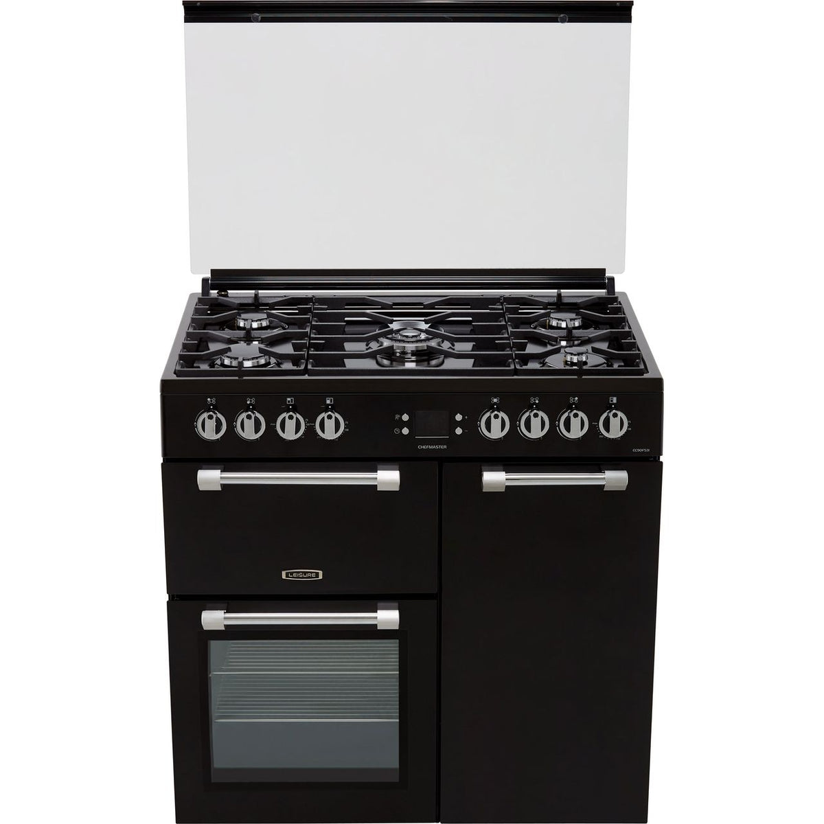 Leisure Chefmaster CC90F531K 90cm Dual Fuel Range Cooker - Black - A-A-A Rated