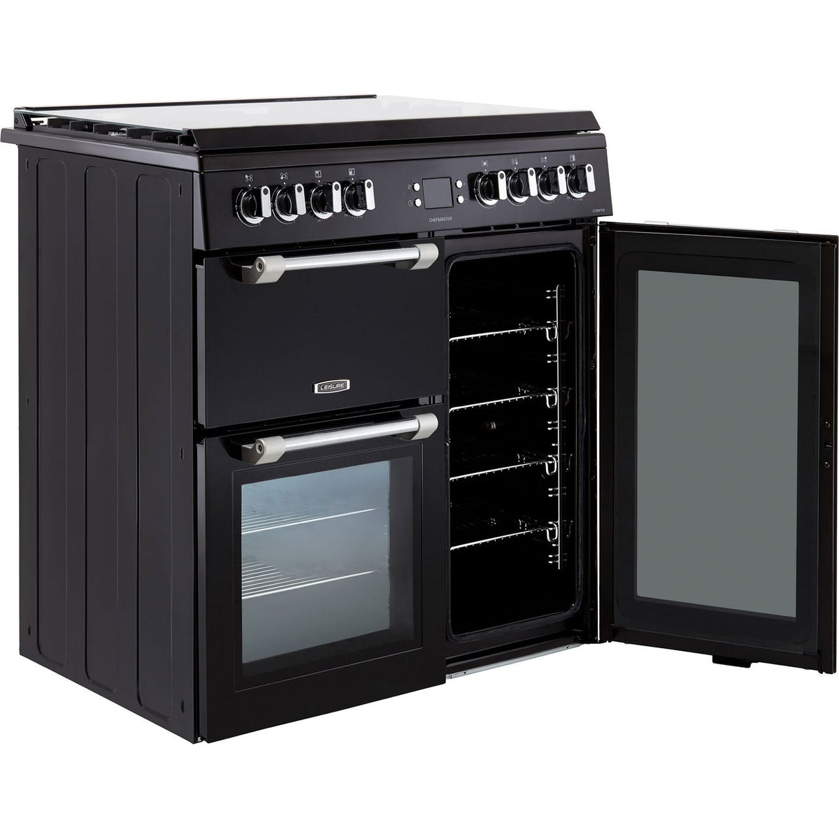 Leisure Chefmaster CC90F531K 90cm Dual Fuel Range Cooker - Black - A-A-A Rated