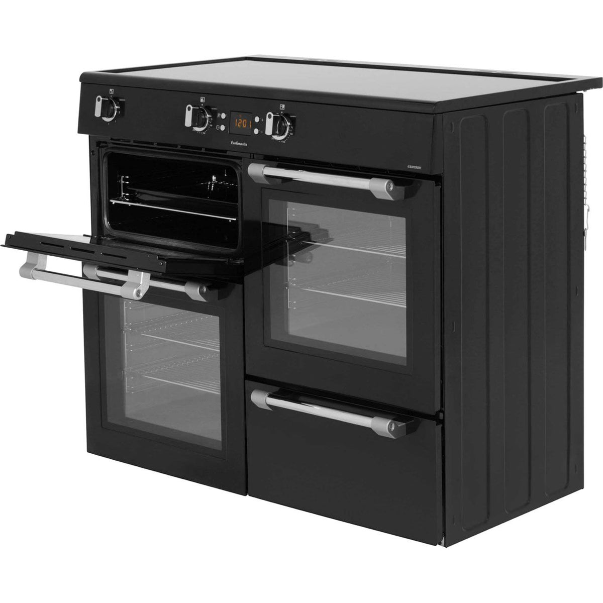 Leisure Cookmaster CK100D210K 100cm Electric Range Cooker with Induction Hob - Black - A-A Rated