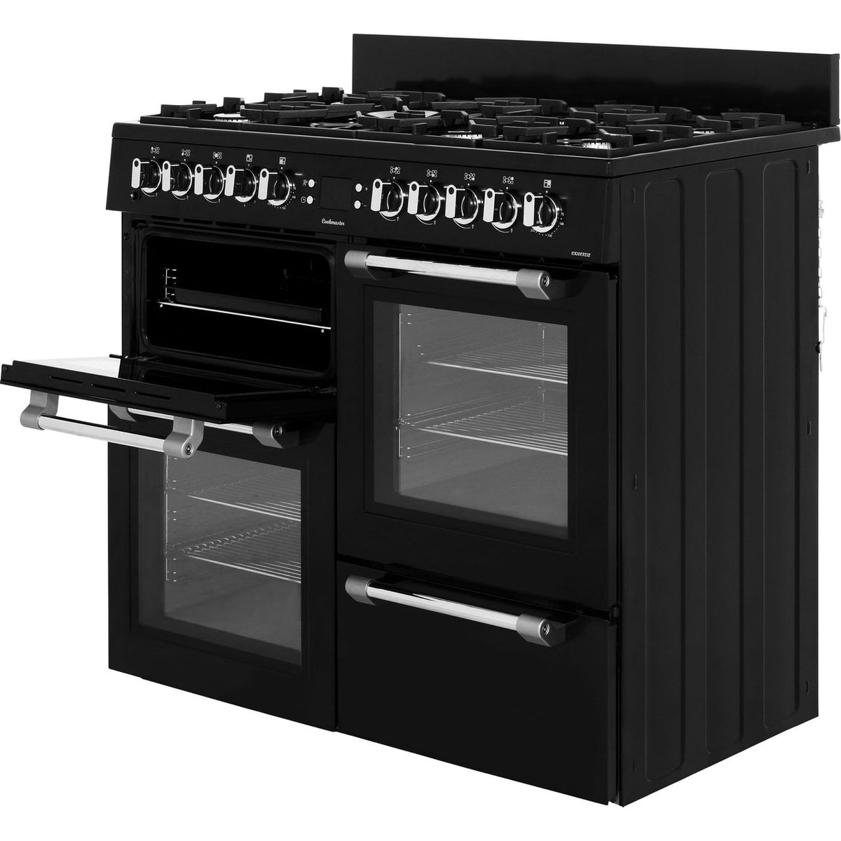 Leisure Cookmaster 100 CK100F232K 100cm Dual Fuel Range Cooker - Black - A-A Rated