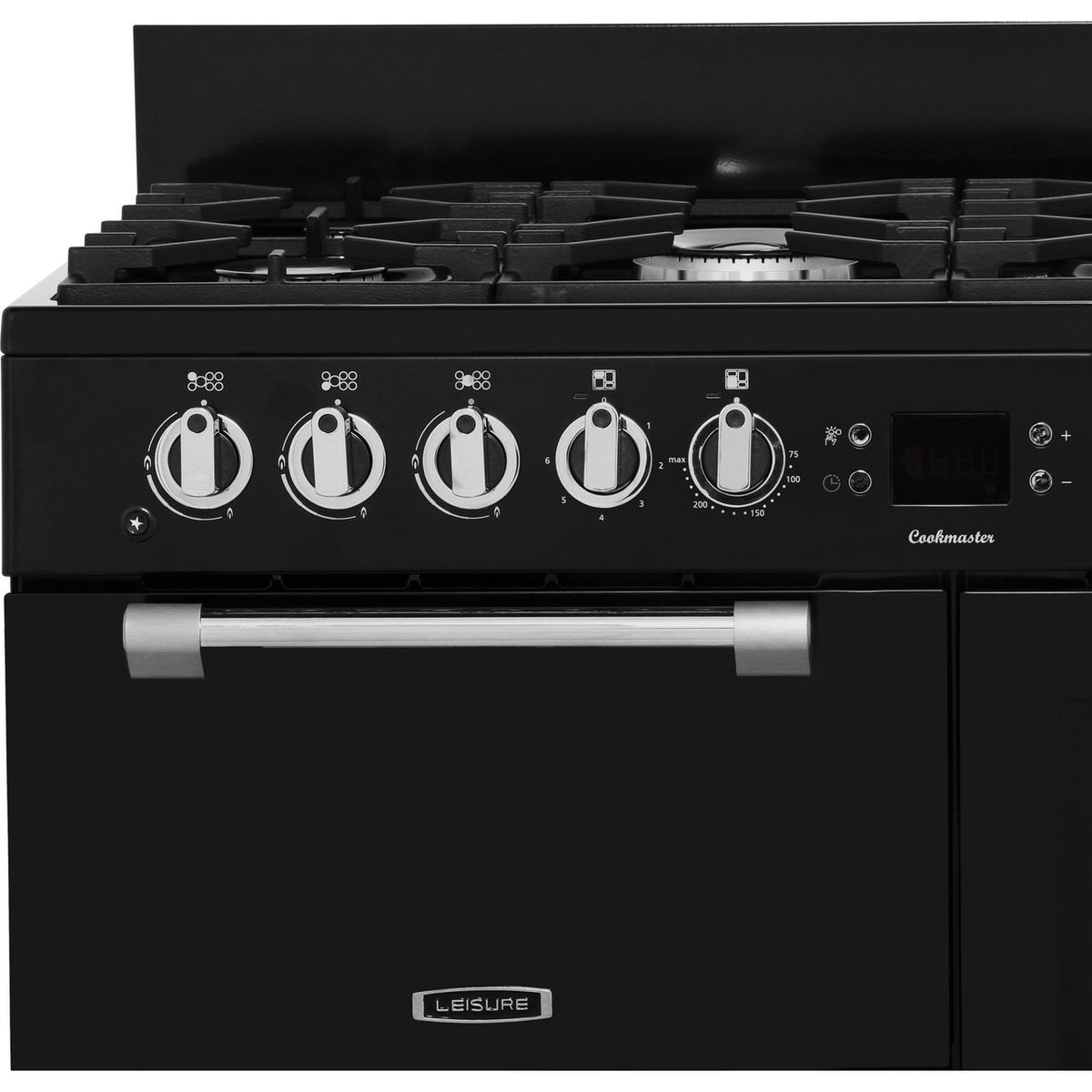 Leisure Cookmaster 100 CK100F232K 100cm Dual Fuel Range Cooker - Black - A-A Rated