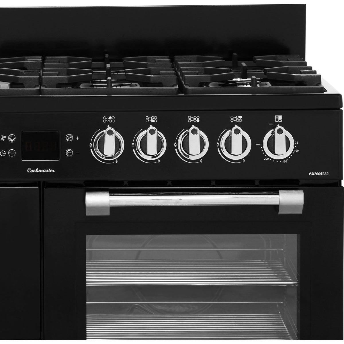 Leisure Cookmaster 100 CK100F232K 100cm Dual Fuel Range Cooker - Black - A-A Rated