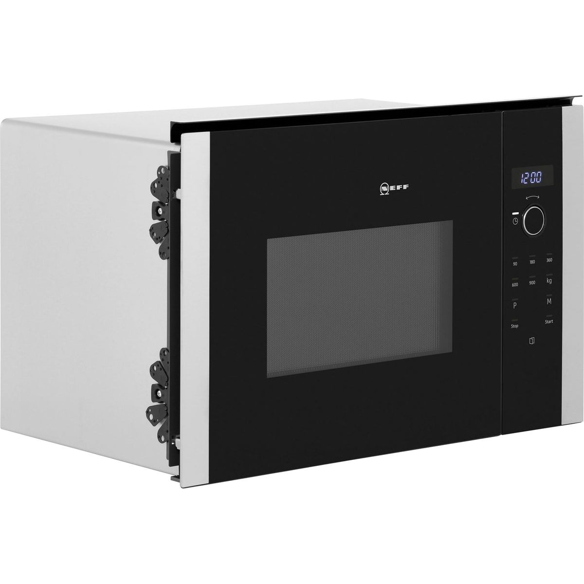 NEFF N50 HLAWD53N0B Built In Microwave - Black - Stainless Steel