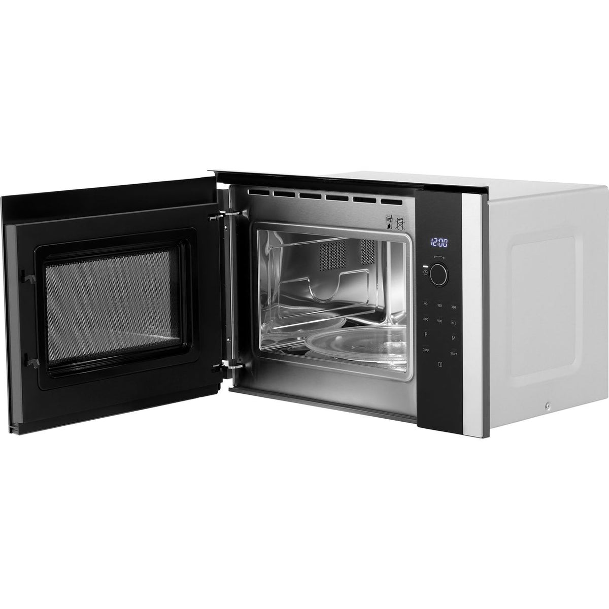 NEFF N50 HLAWD53N0B Built In Microwave - Black - Stainless Steel