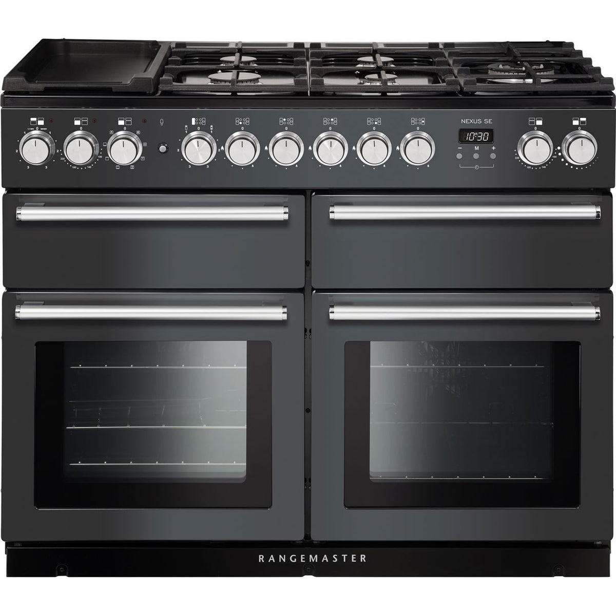 Rangemaster Nexus SE NEXSE110DFFSL-C 110cm Dual Fuel Range Cooker - Slate - A-A Rated