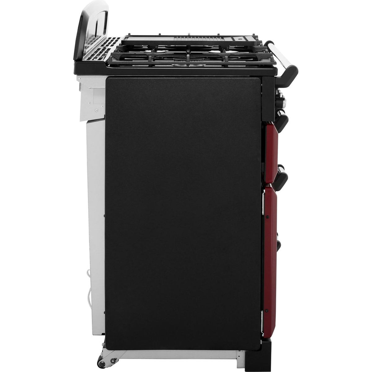 Rangemaster Classic CLA110NGFCY-C 110cm Gas Range Cooker - Cranberry - Chrome - A+-A+ Rated