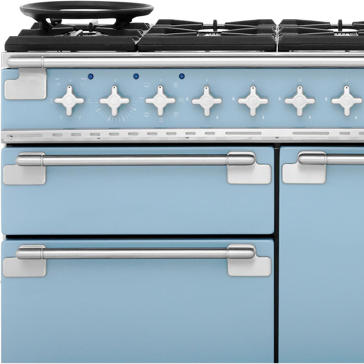 Rangemaster Elise ELS110DFFCA 110cm Dual Fuel Range Cooker - China Blue - A-A Rated