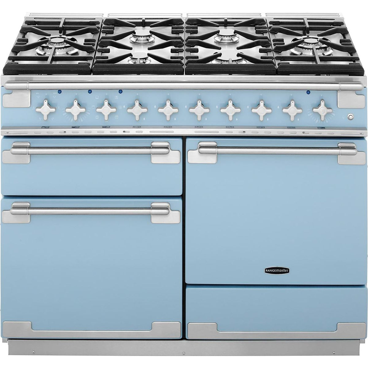 Rangemaster Elise ELS110DFFCA 110cm Dual Fuel Range Cooker - China Blue - A-A Rated