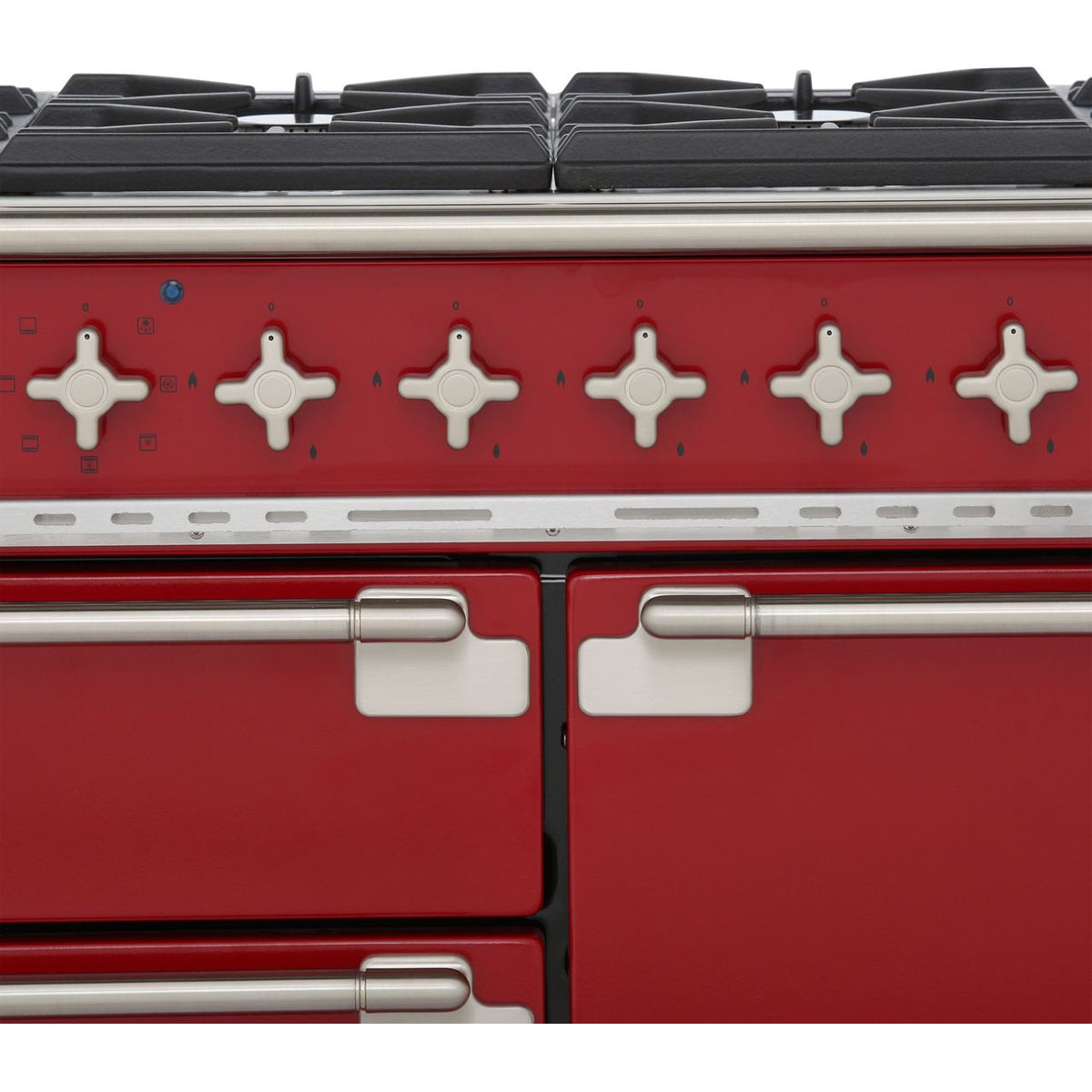 Rangemaster Elise ELS110DFFRD 110cm Dual Fuel Range Cooker - Cherry Red - A-A Rated