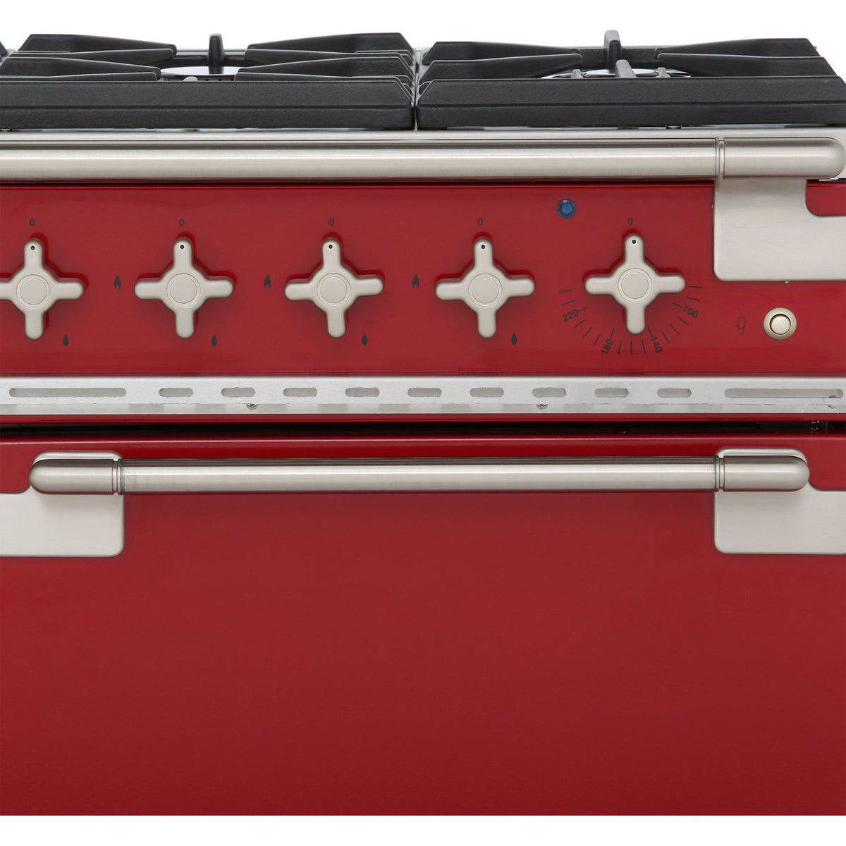 Rangemaster Elise ELS110DFFRD 110cm Dual Fuel Range Cooker - Cherry Red - A-A Rated