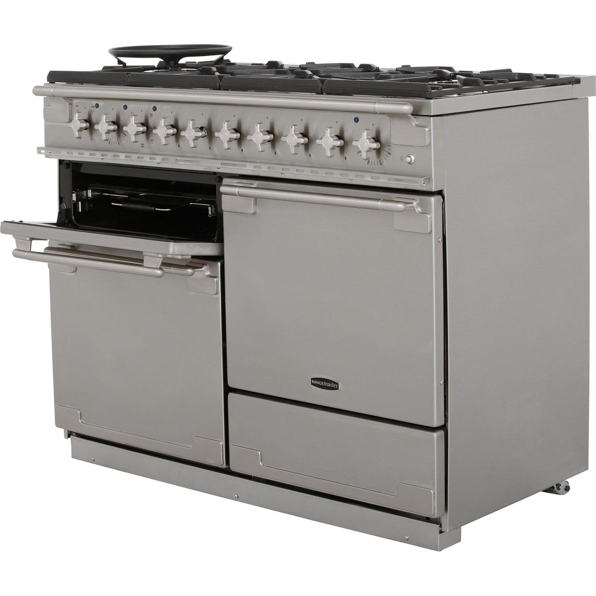 Rangemaster Elise ELS110DFFSS 110cm Dual Fuel Range Cooker - Stainless Steel - A-A Rated