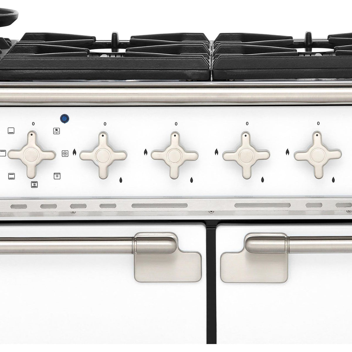 Rangemaster Elise ELS110DFFWH 110cm Dual Fuel Range Cooker - White - A-A Rated