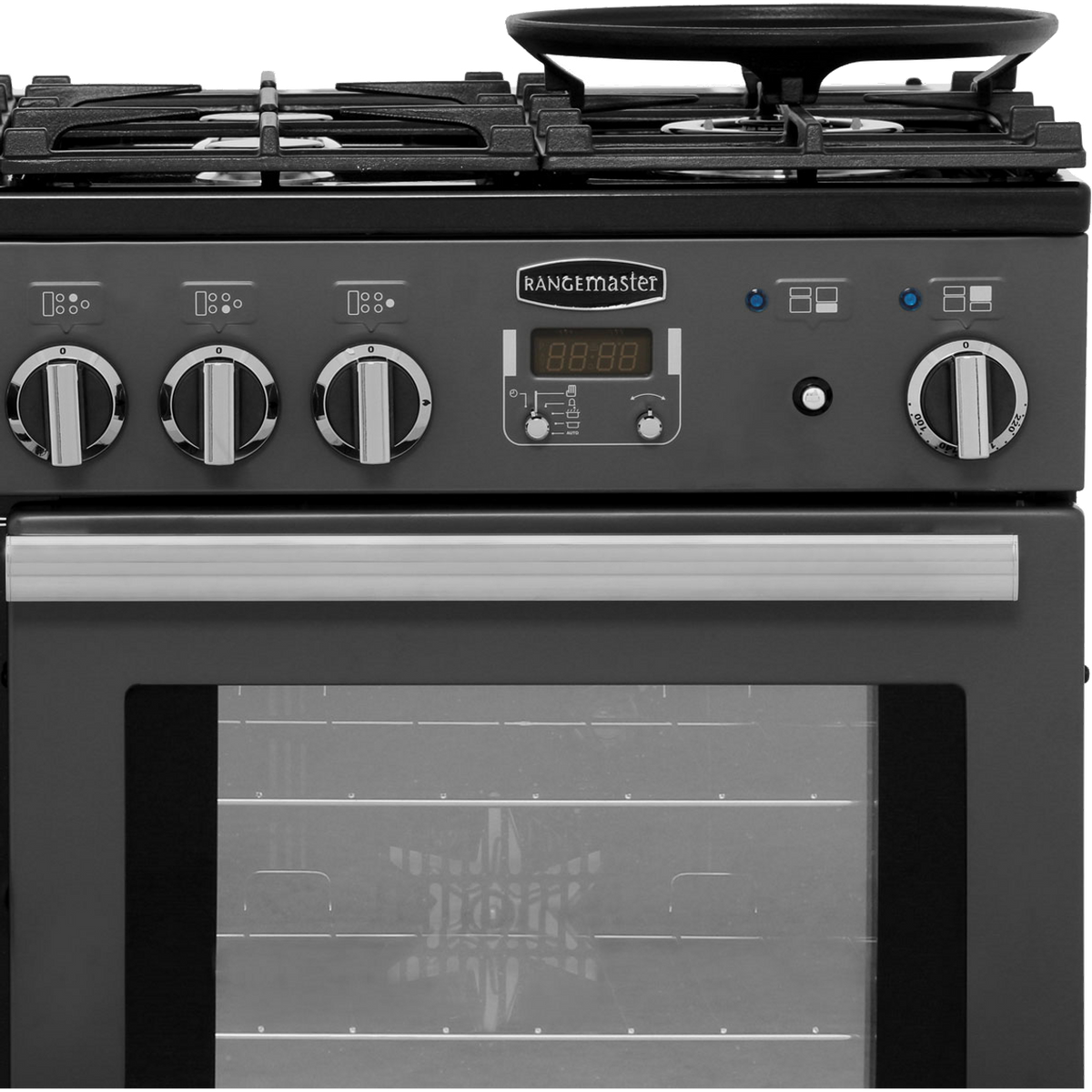 Rangemaster Professional Deluxe PDL110DFFSL-C 110cm Dual Fuel Range Cooker - Slate - A-A Rated