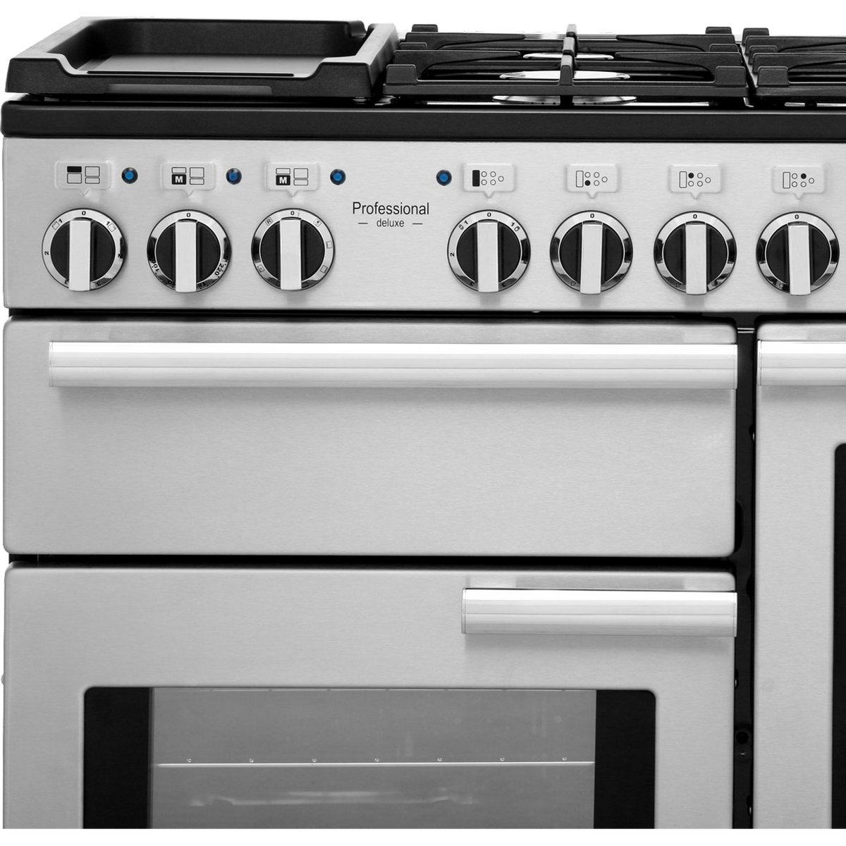 Rangemaster Professional Deluxe PDL110DFFSS-C 110cm Dual Fuel Range Cooker - Stainless Steel - A-A Rated