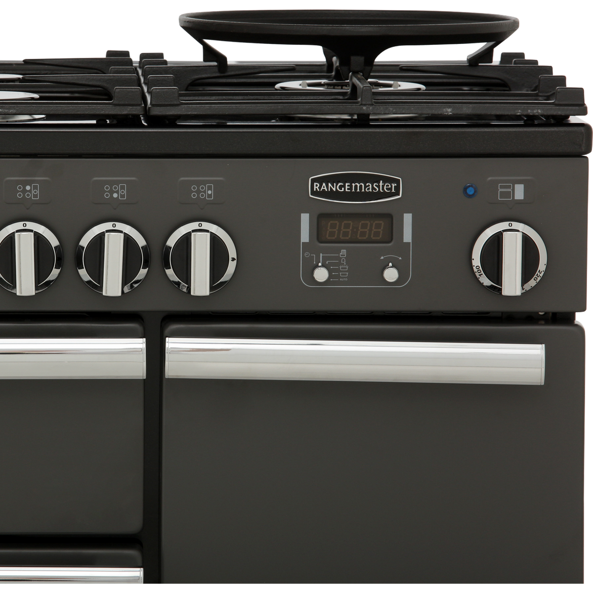 Rangemaster Professional Deluxe PDL90DFFSL-C 90cm Dual Fuel Range Cooker - Slate - A-A Rated