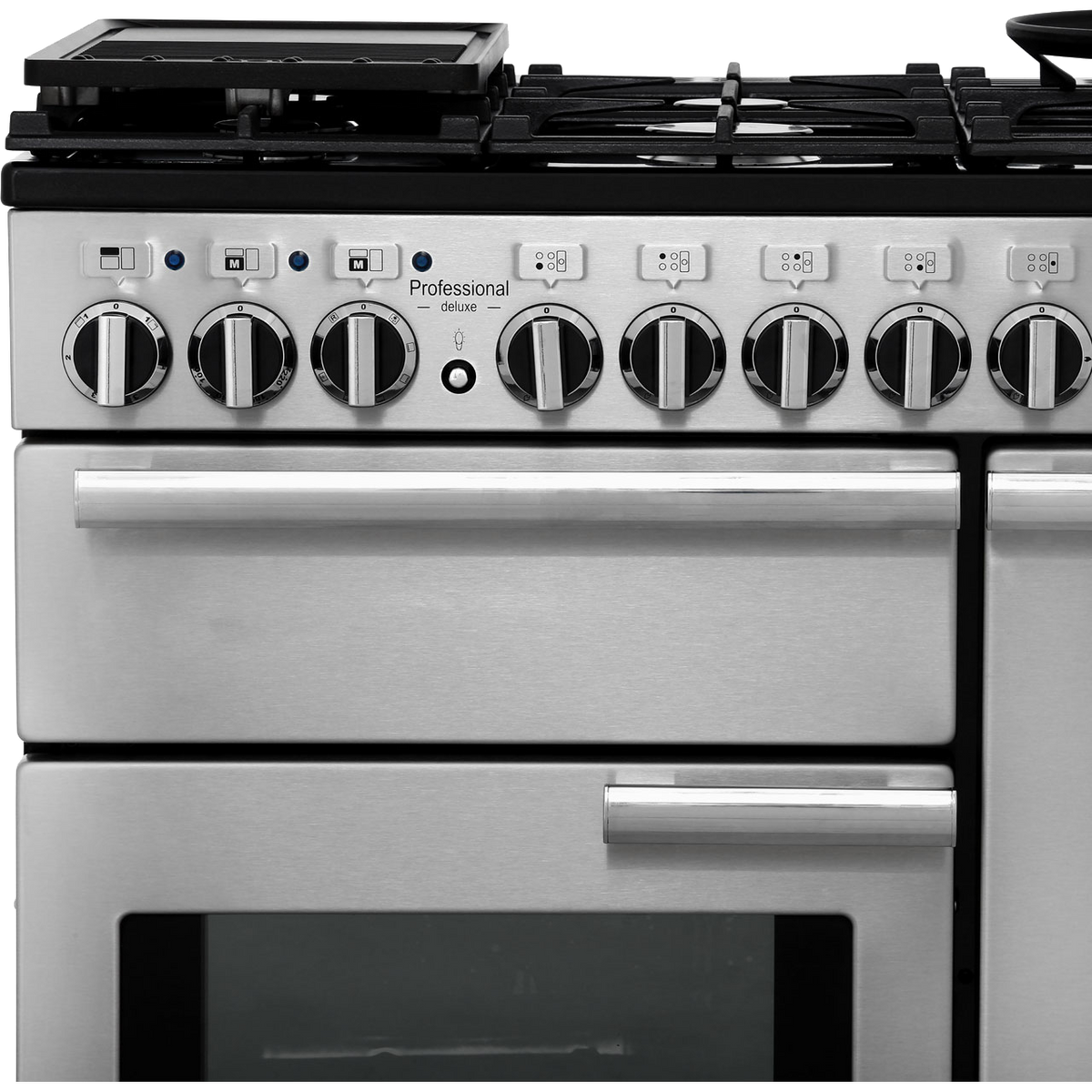 Rangemaster Professional Deluxe PDL90DFFSS-C 90cm Dual Fuel Range Cooker - Stainless Steel - A-A Rated