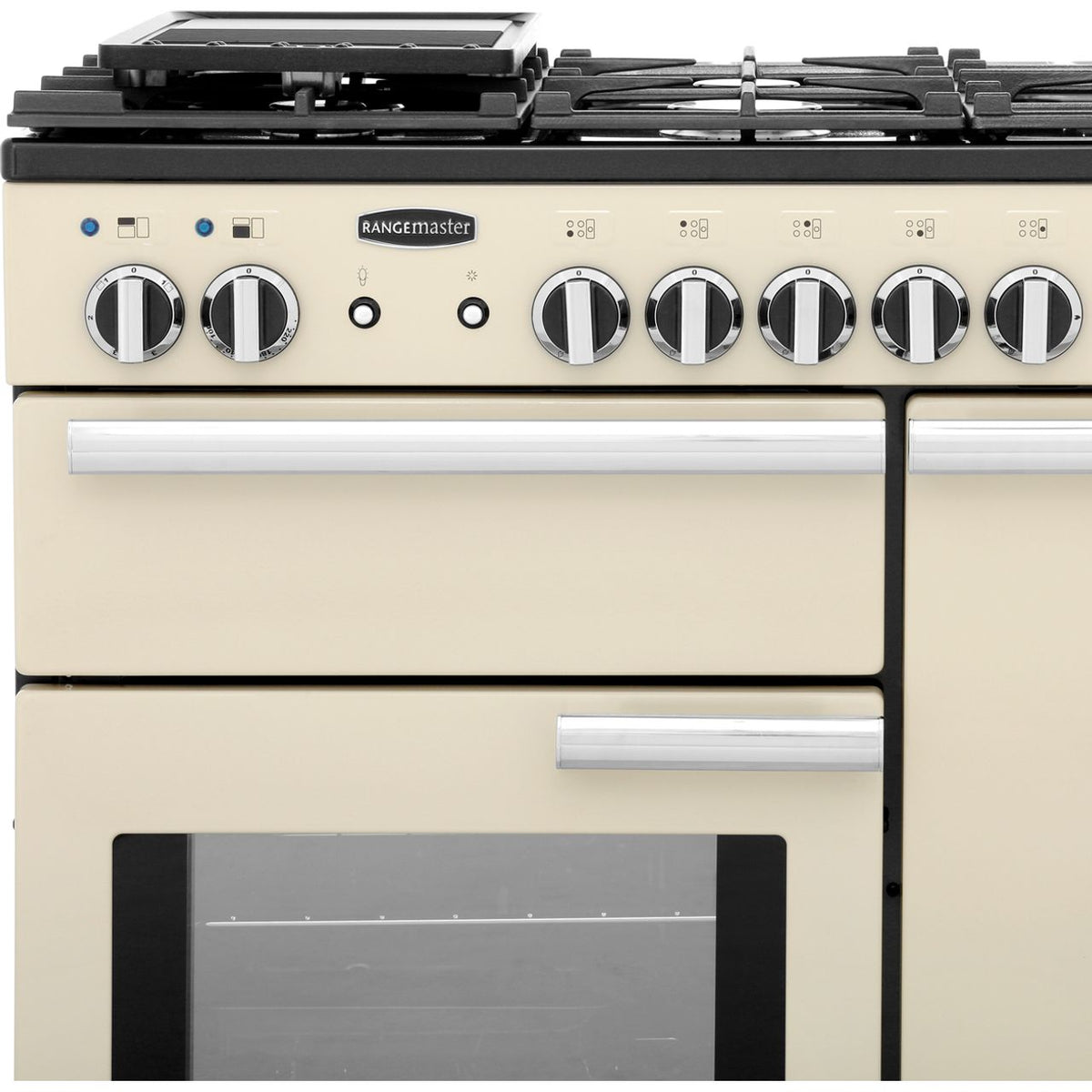 Rangemaster Professional Plus PROP100DFFCR-C 100cm Dual Fuel Range Cooker - Cream - A-A Rated