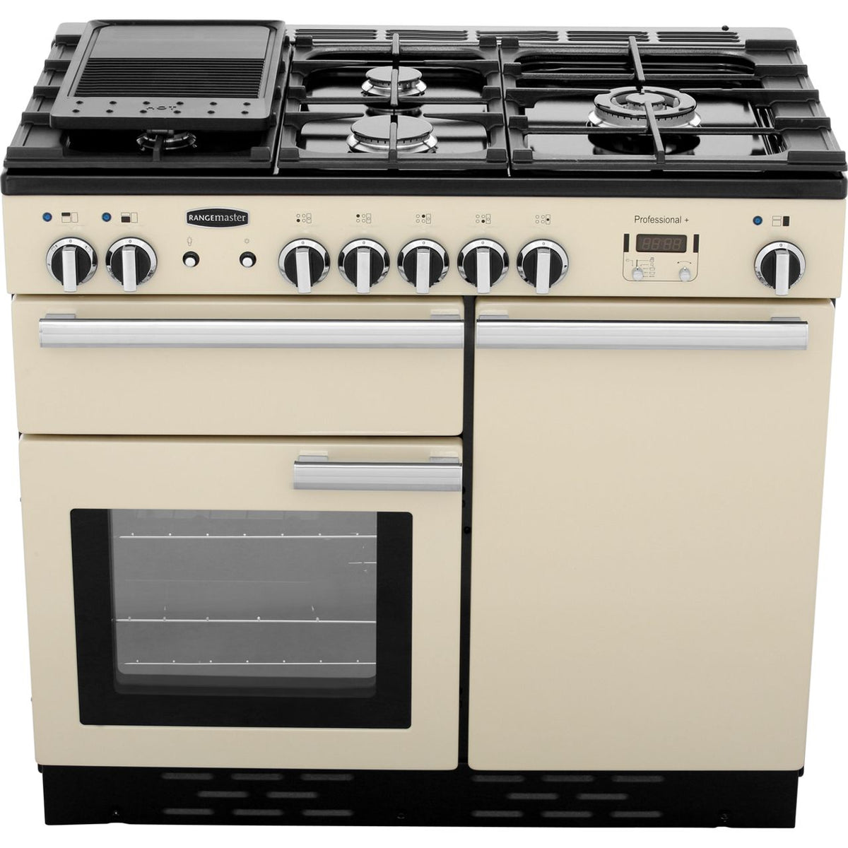 Rangemaster Professional Plus PROP100DFFCR-C 100cm Dual Fuel Range Cooker - Cream - A-A Rated