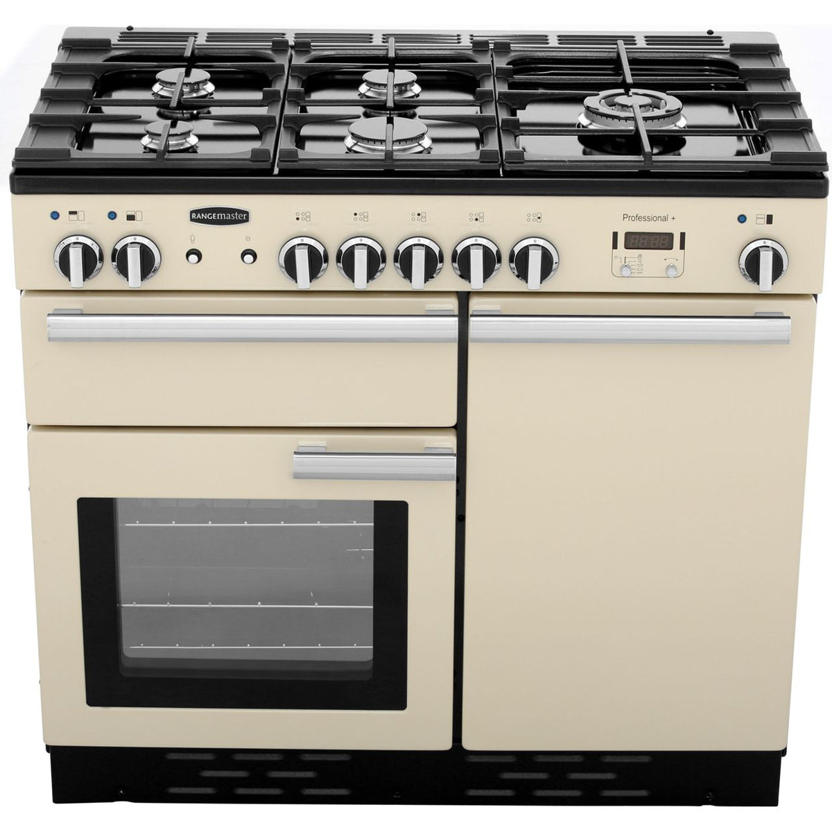 Rangemaster Professional Plus PROP100DFFCR-C 100cm Dual Fuel Range Cooker - Cream - A-A Rated