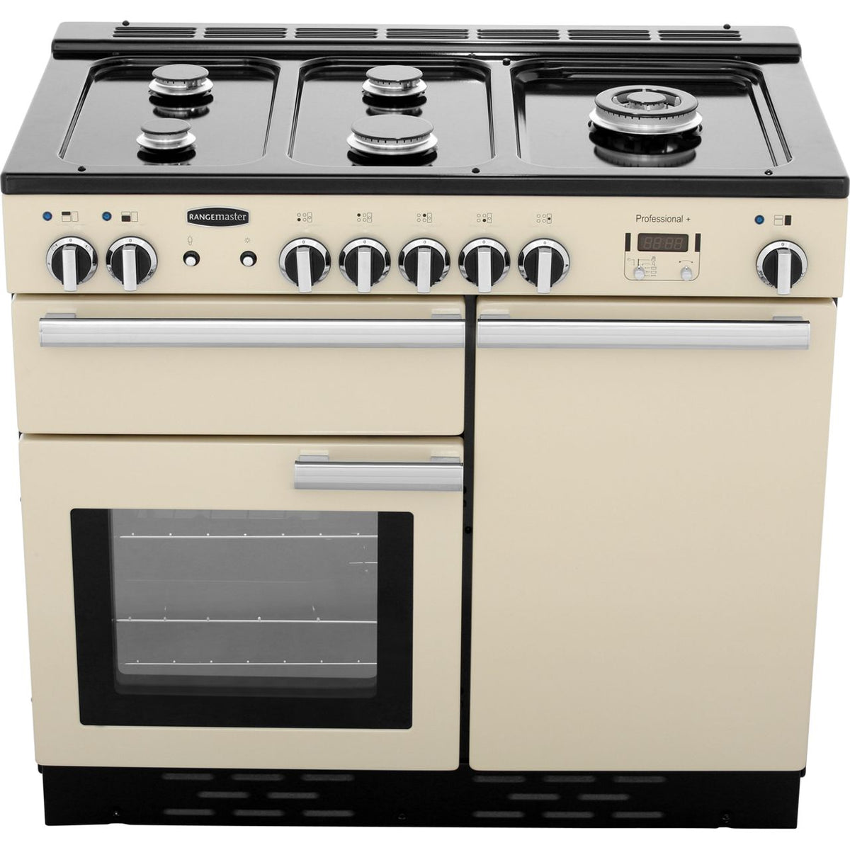 Rangemaster Professional Plus PROP100DFFCR-C 100cm Dual Fuel Range Cooker - Cream - A-A Rated