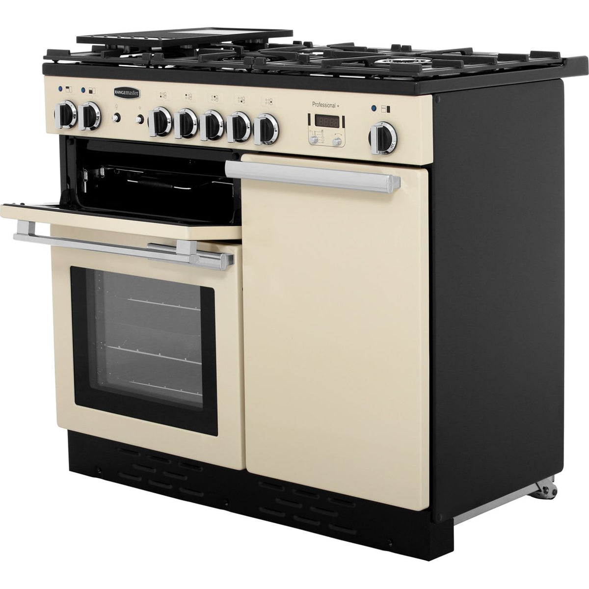 Rangemaster Professional Plus PROP100DFFCR-C 100cm Dual Fuel Range Cooker - Cream - A-A Rated