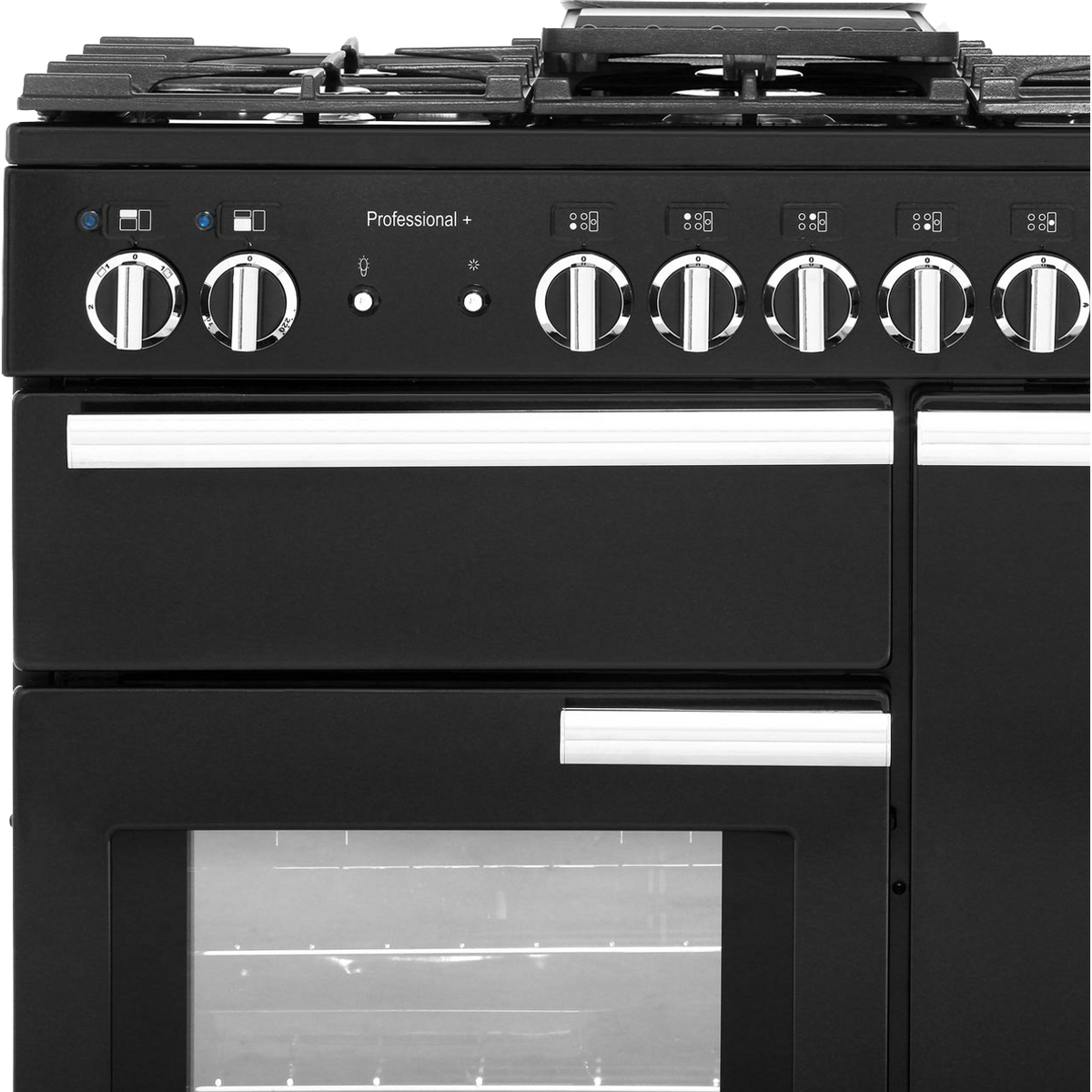 Rangemaster Professional Plus PROP100DFFGB-C 100cm Dual Fuel Range Cooker - Black - A-A Rated