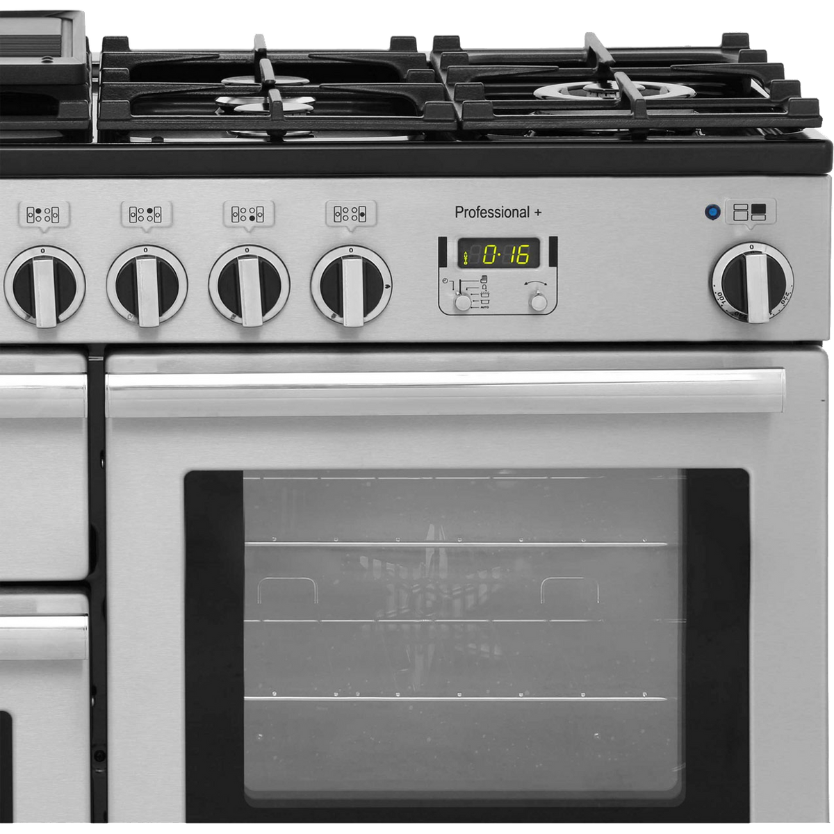 Rangemaster Professional Plus PROP110DFFSS-C 110cm Dual Fuel Range Cooker - Stainless Steel - A-A Rated