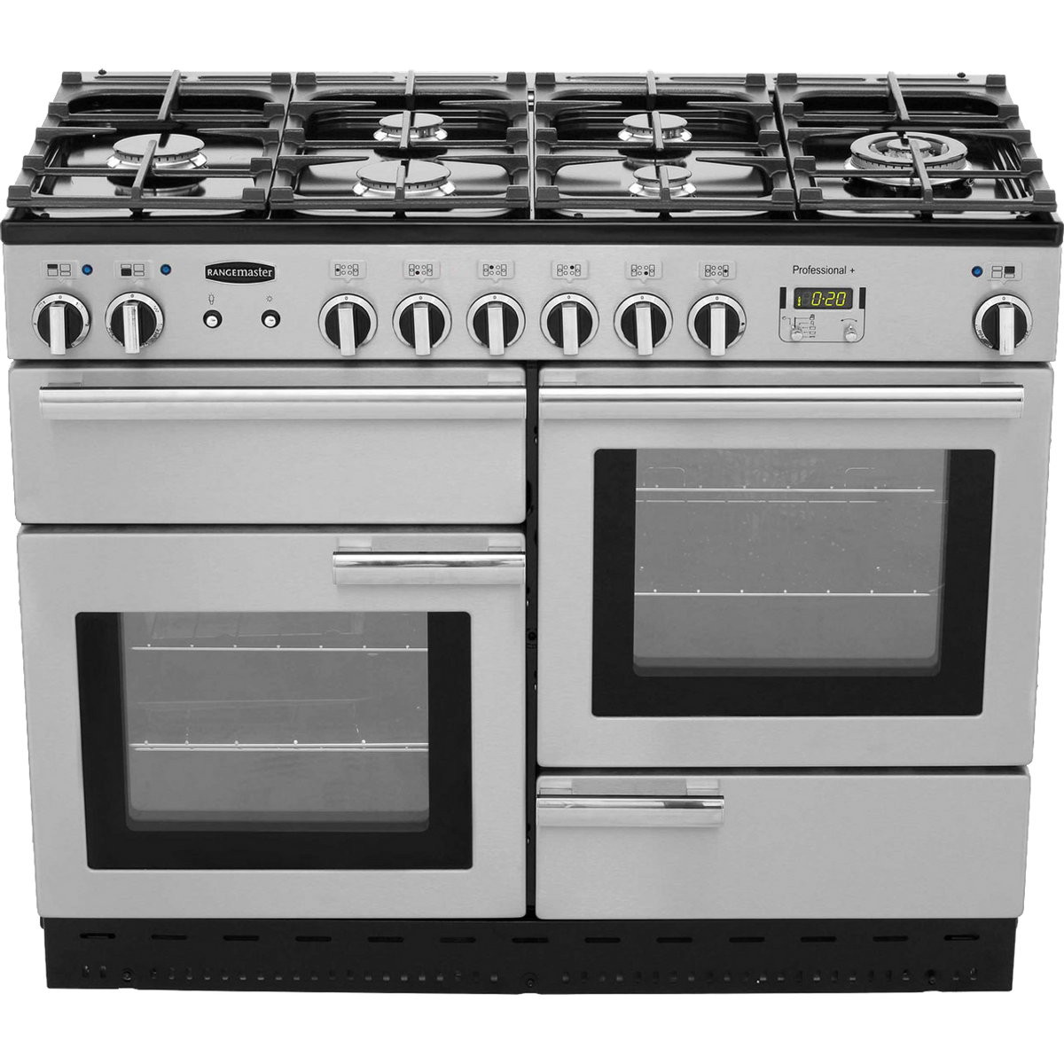 Rangemaster Professional Plus PROP110DFFSS-C 110cm Dual Fuel Range Cooker - Stainless Steel - A-A Rated