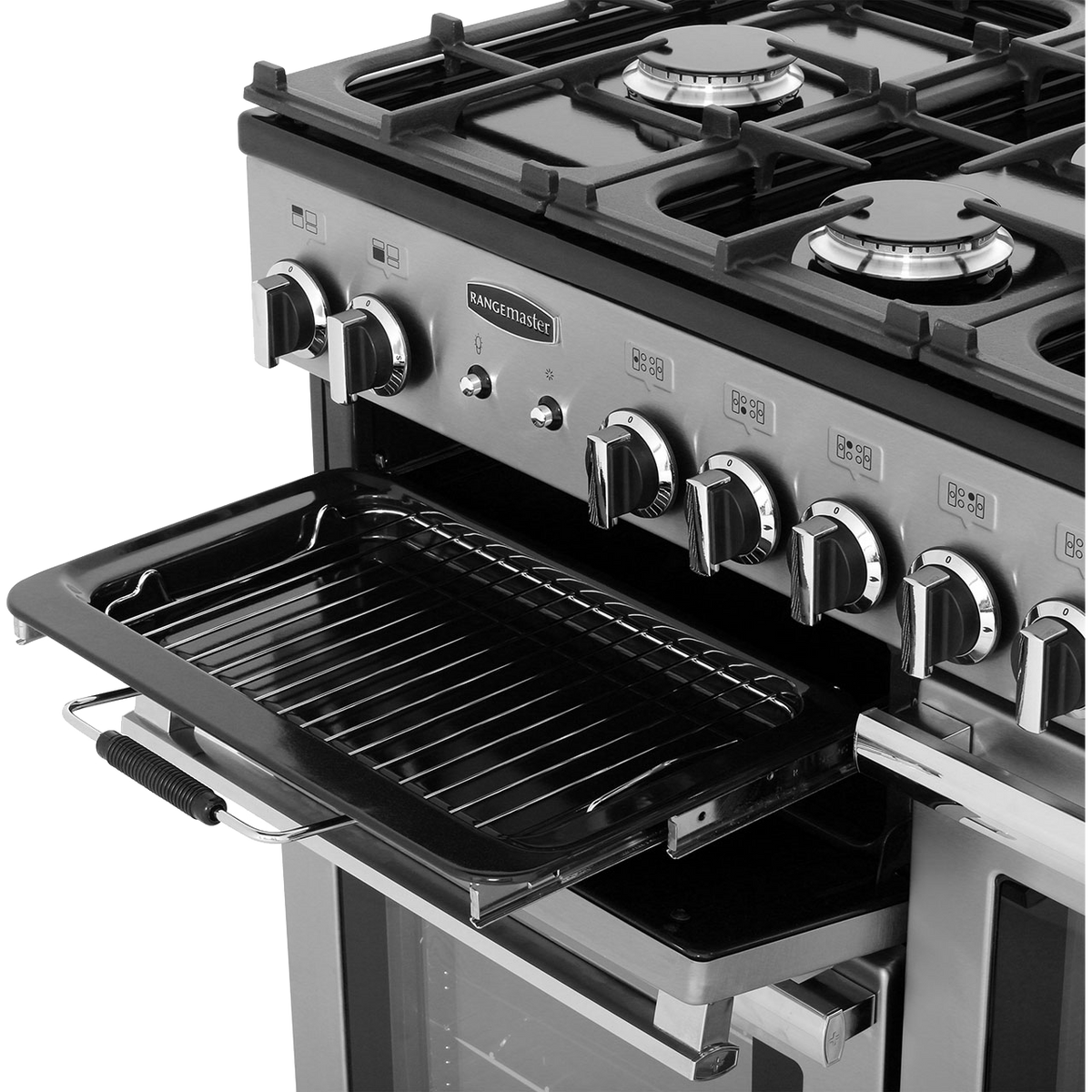 Rangemaster Professional Plus PROP110NGFSS-C 110cm Gas Range Cooker - Stainless Steel - A+-A+ Rated